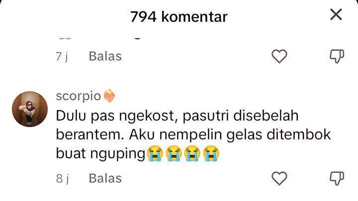 potret meme kocak cara nguping tetangga yang lagi bertengkar (tiktok com/aaamarrr_)