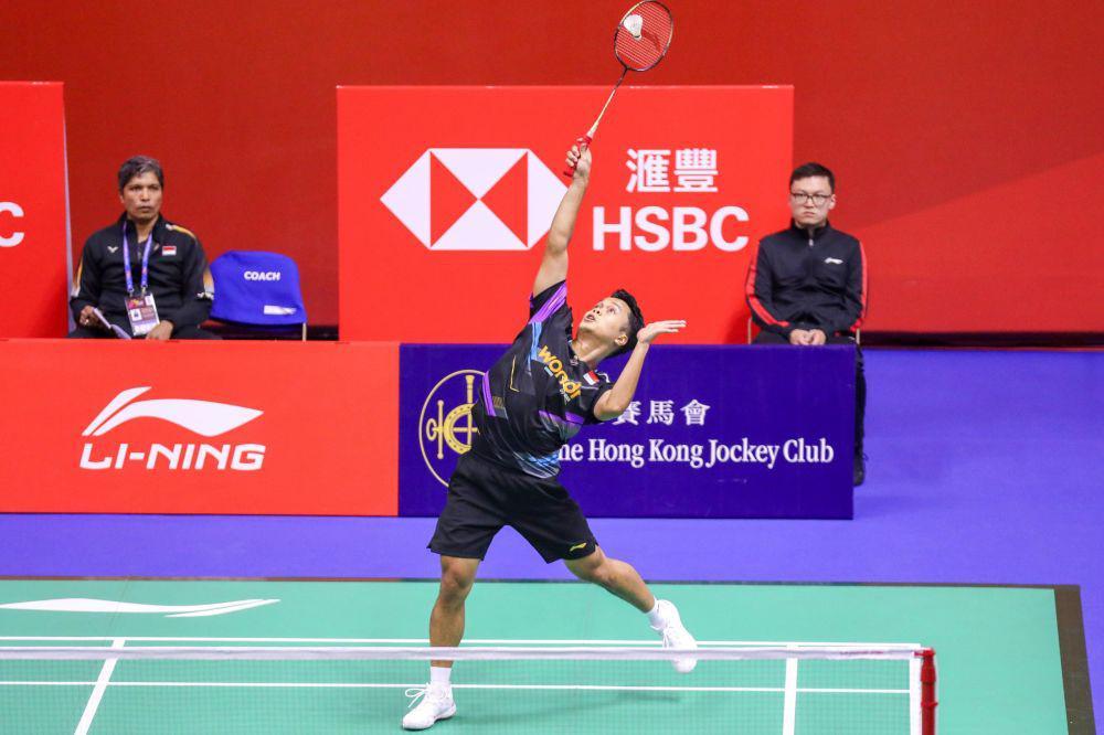 Anthony Sinisuka Ginting di 32 besar Hong Kong Open 2024 (dok.PP PBSI)