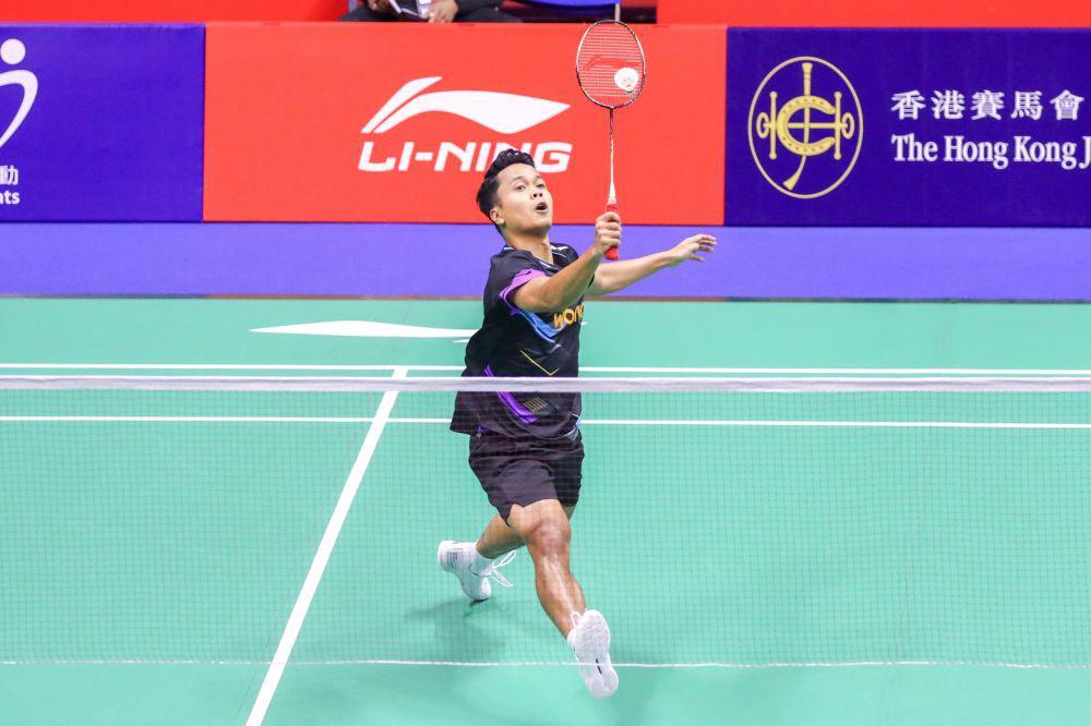 Anthony Sinisuka Ginting di 32 besar Hong Kong Open 2024 (dok.PP PBSI)