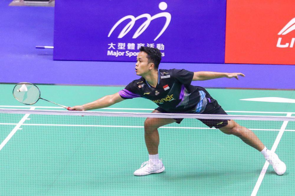 Anthony Sinisuka Ginting di 32 besar Hong Kong Open 2024 (dok.PP PBSI)