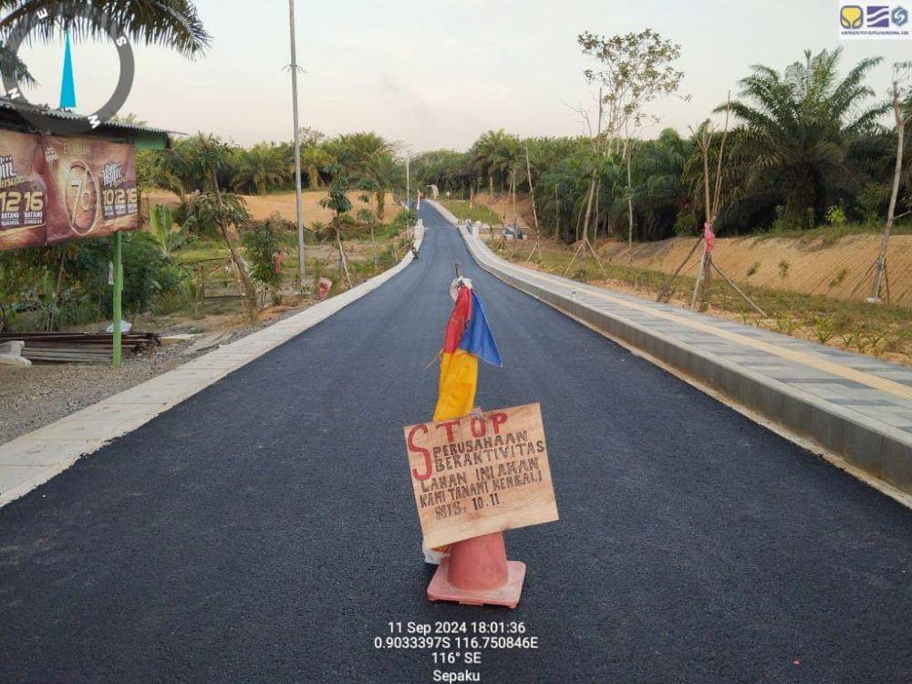 Lokasi proyek Sistem Penyediaan Air Minum (SPAM) di Kawasan Inti Pusat Pemerintahan Ibukota Negara (IKN) Nusantara, Kamis (12/9/2024). Foto istimewa