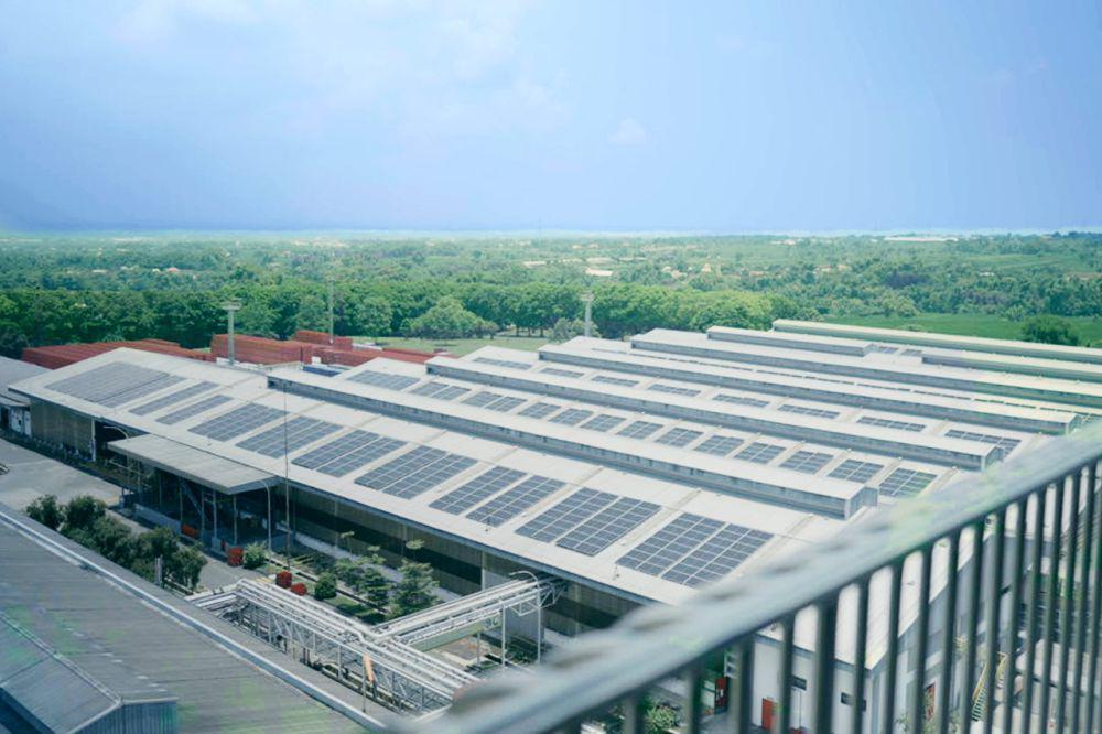 Panel surya yang digunakan pada Fasilitas Brewery Sampangagung Multi Bintang Indonesia (dok. Multi Bintang Indonesia)