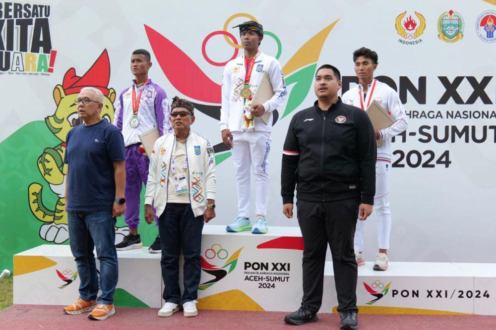 Zohri Raih Medali Emas Nomor Lari 200 Meter di PON Aceh-Sumut 2024