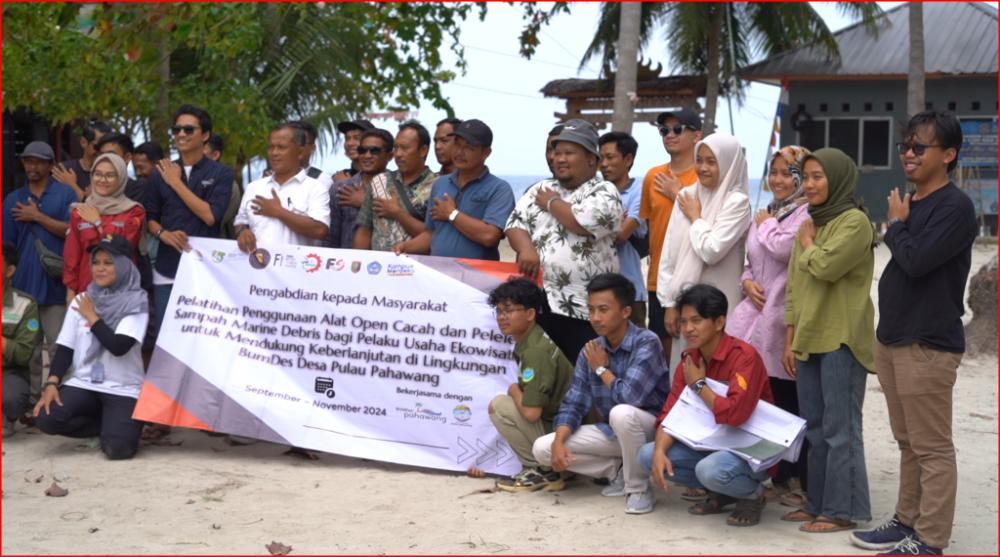 Hasil Survei Tim Dosen Itera di Pulau Pahawang, Olah Bank Sampah