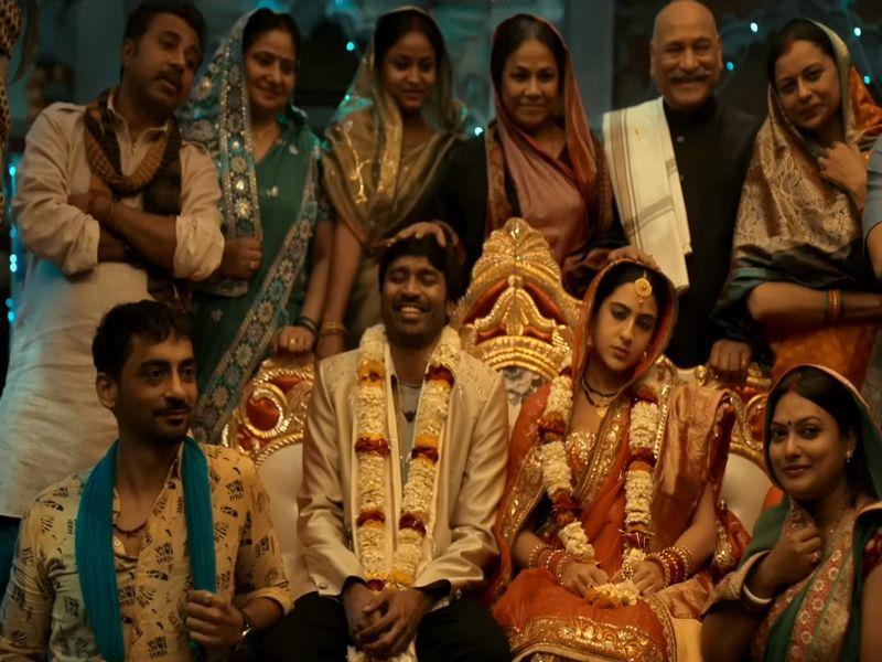 Cuplikan pernikahan Vishu dan Rinku dalam trailer film Atrangi Re (dok. Disneyplus Hotstar/Atrangi Re)