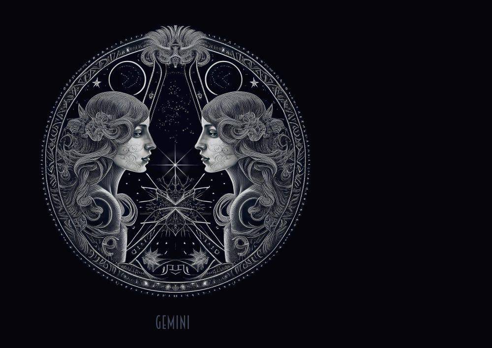 ilustrasi gambar zodiak gemini