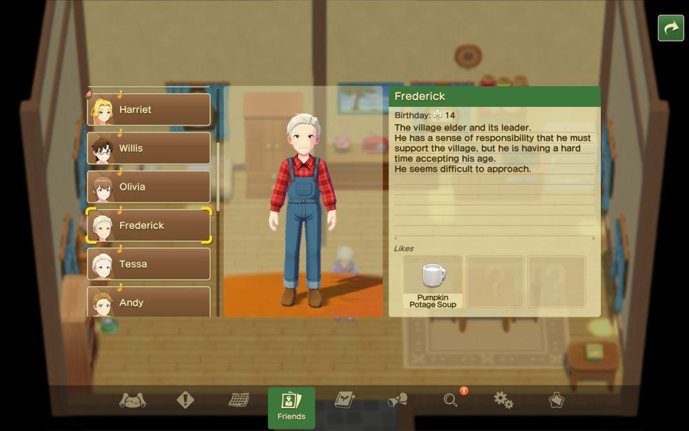 3 Karakter di Perkebunan Frederick di Harvest Moon: Home Sweet Home