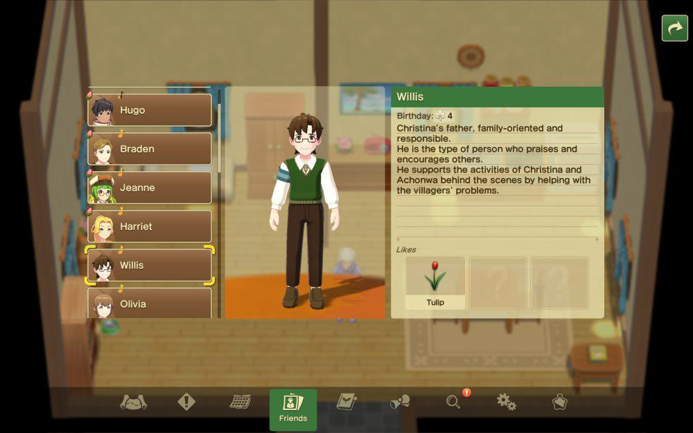 3 Karakter di Village Hall Harvest Moon: Home Sweet Home