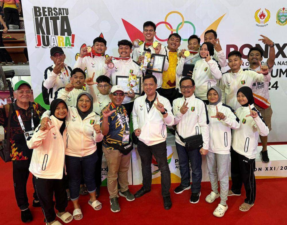Kontingen Pencak Silat Lampung. (IDN Times/Istimewa).