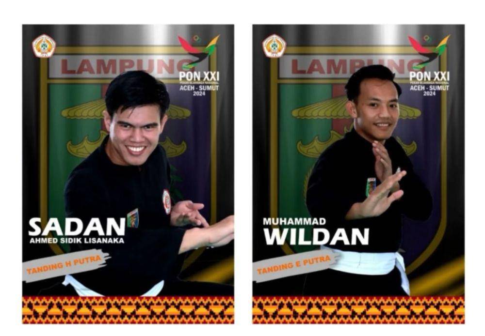 Dua Pesilat Lampung yang meraih emas. (IDN Times/Istimewa).