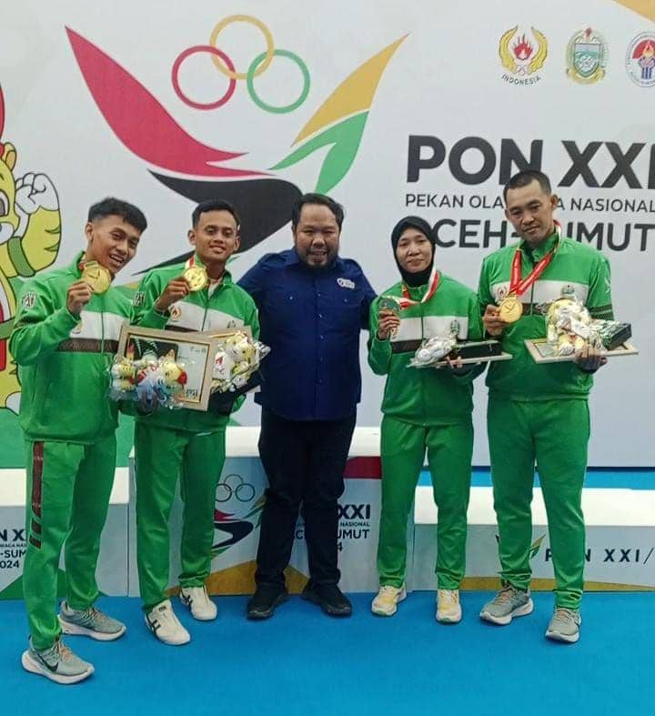 Tim Squash Sumut meraih medali emas PON 2024 (dok.istimewa)