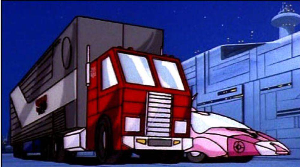 Satu-satunya wujud kendaraan Elita-One yang tampil di kartun orisinal. (dok. Hasbro/Transformers G1)