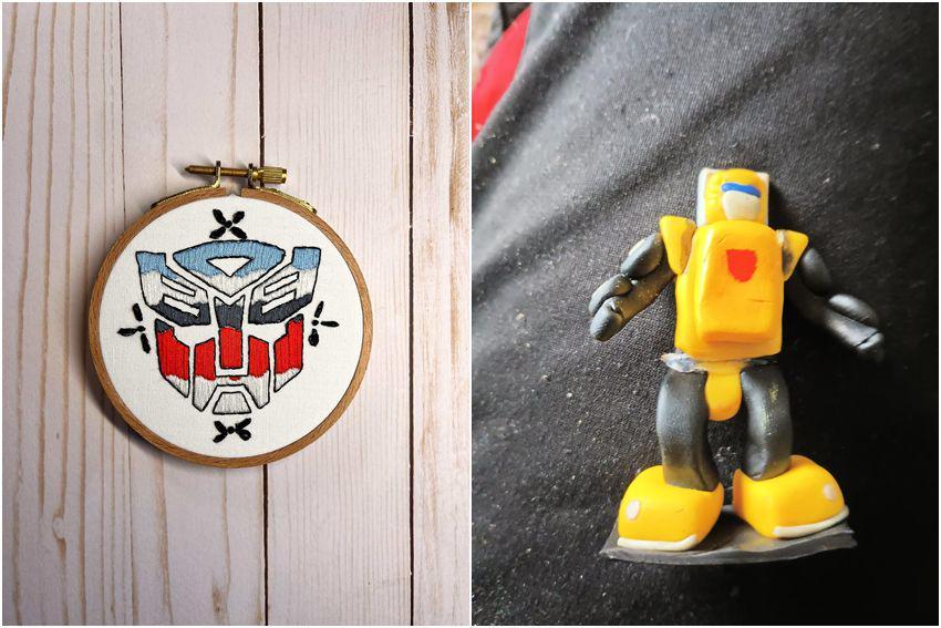 7 Karya Buatan Tangan Tema Transformers, Ada Bumblebee dari Tanah Liat