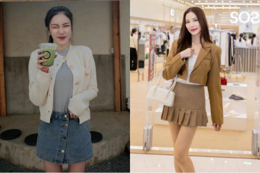 8 Ide Styling Outer Mook Worranit, Outfit Jadi Komplit!