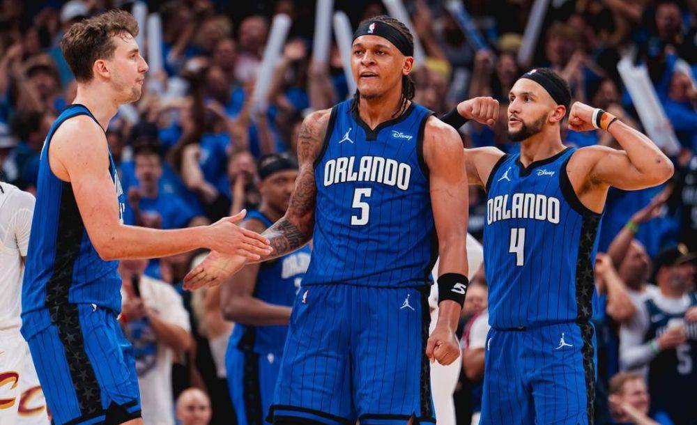 Franz Wagner (kiri), Paolo Banchero (tengah), dan Jalen Suggs (kanan). (instagram.com/orlandomagic)