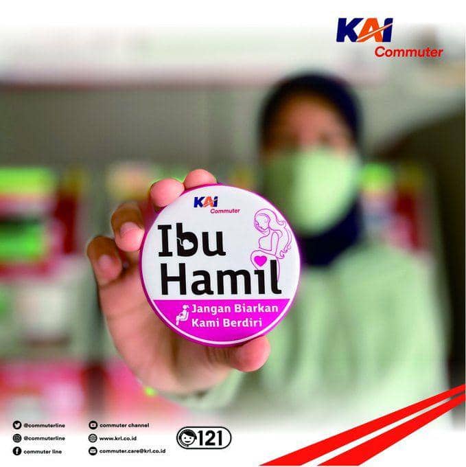Pin Ibu Hamil KRL (x.com/Commuter Line)