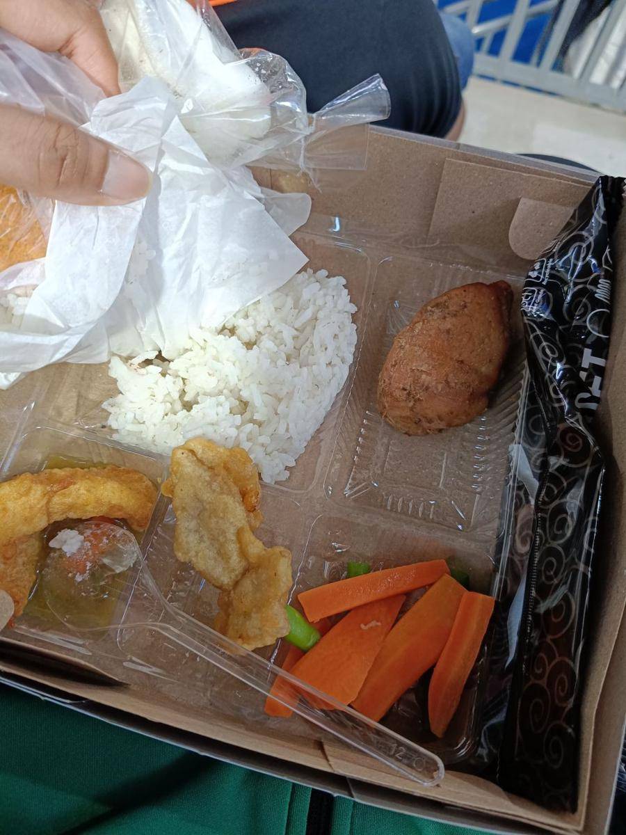 Menu makanan atlet PON Aceh-Sumut  (Istimewa)