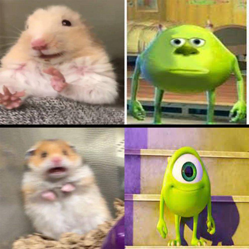 potret meme Mike Wazowski mata dua (reddit.com/r/memes)