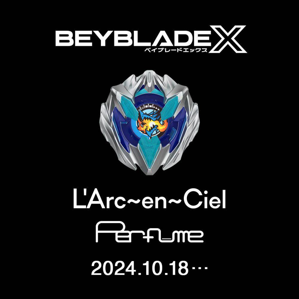 kolaborasi L'Arc~en~Ciel dan Beyblade X (x.com/beyblade_info)