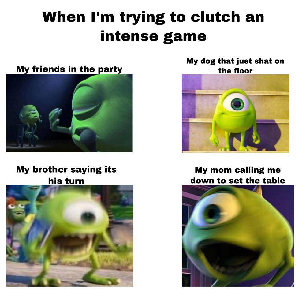 potret meme kocak Mike Wazowski (reddit.com/user/lego_binks)