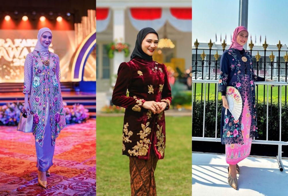 7 Ragam Kebaya Angkie Yudistia yang Jadi Jubir RIDO di Pilkada