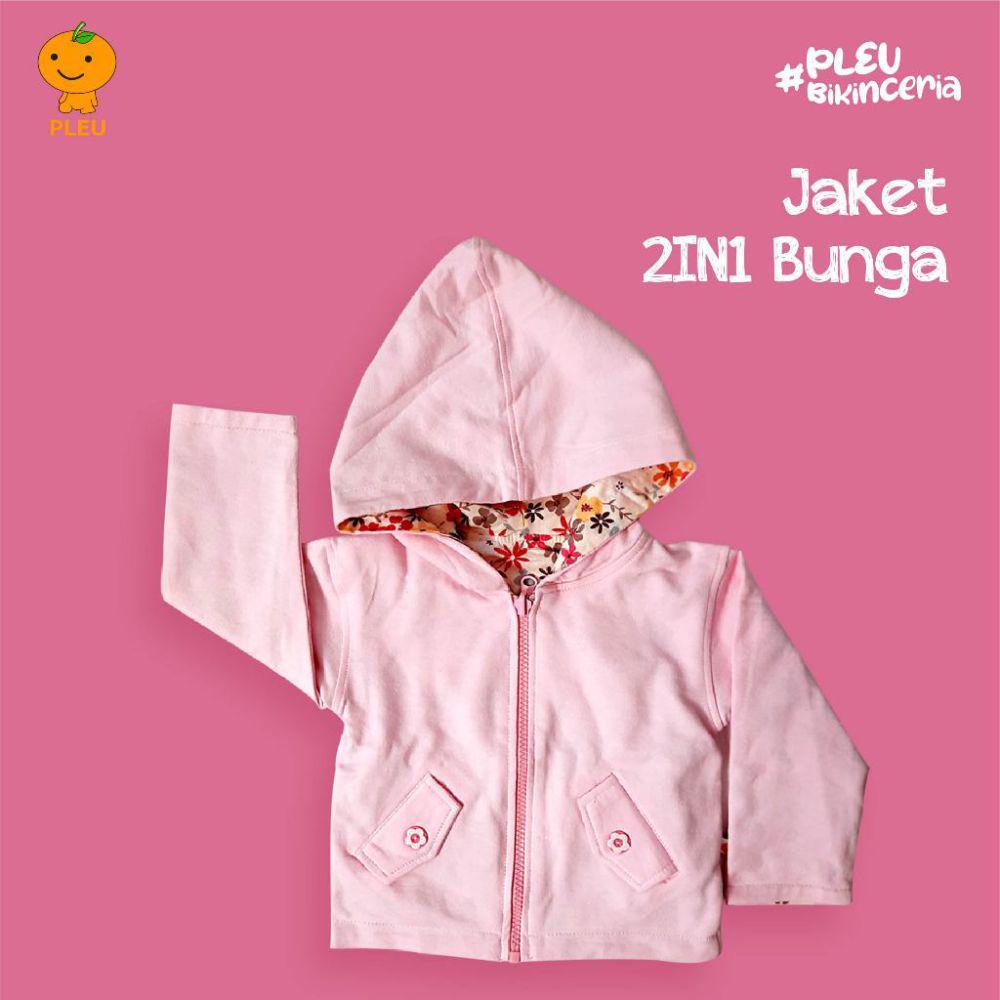 PLEU Jaket 2 IN 1 Bunga (shopee.co.id/PLEU Official Store)