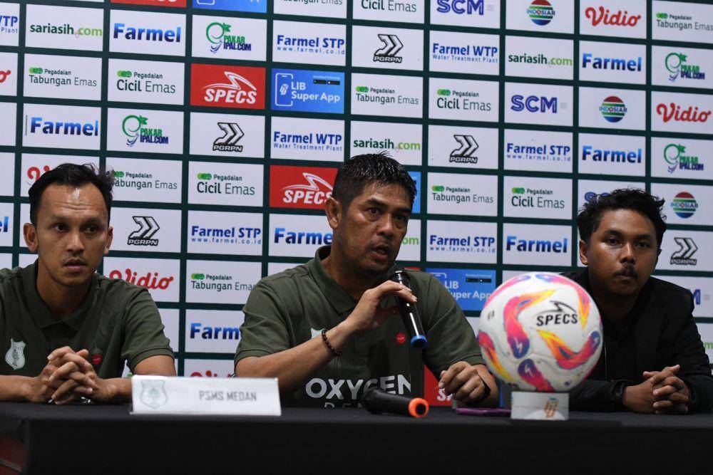 Pelatih PSMS Nil Maizar dan kapten Rachmad Hidayat (dok.PSMS)