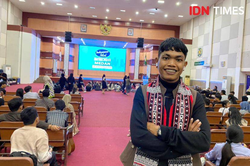 Adi Sihotang salah satu peserta Indonesian Idol di Medan (IDN Times/Indah Permata Sari)