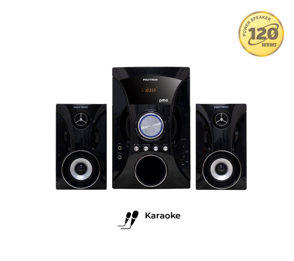 potret Polytron Bluetooth Speaker Multimedia Karaoke PMA 9525 /B (polytron.co.id)