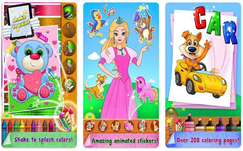 tampilan Paint Sparkles Draw (dok. Google Play Store/Paint Sparkles Draw)