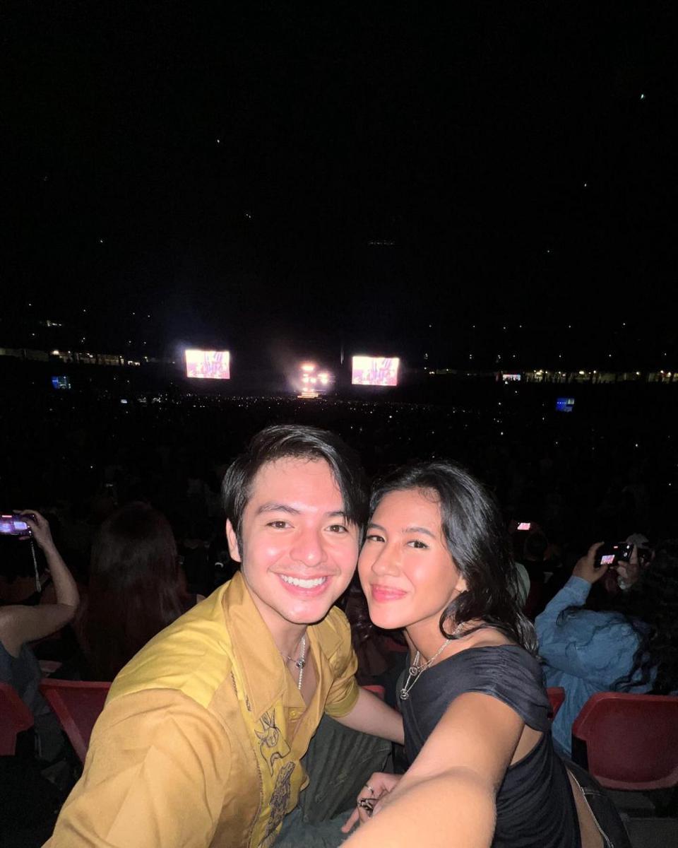 potret Shenina Cinnamon dan Angga Yunanda nonton konser Bruno Mars (instagram.com/shenacinnamon)