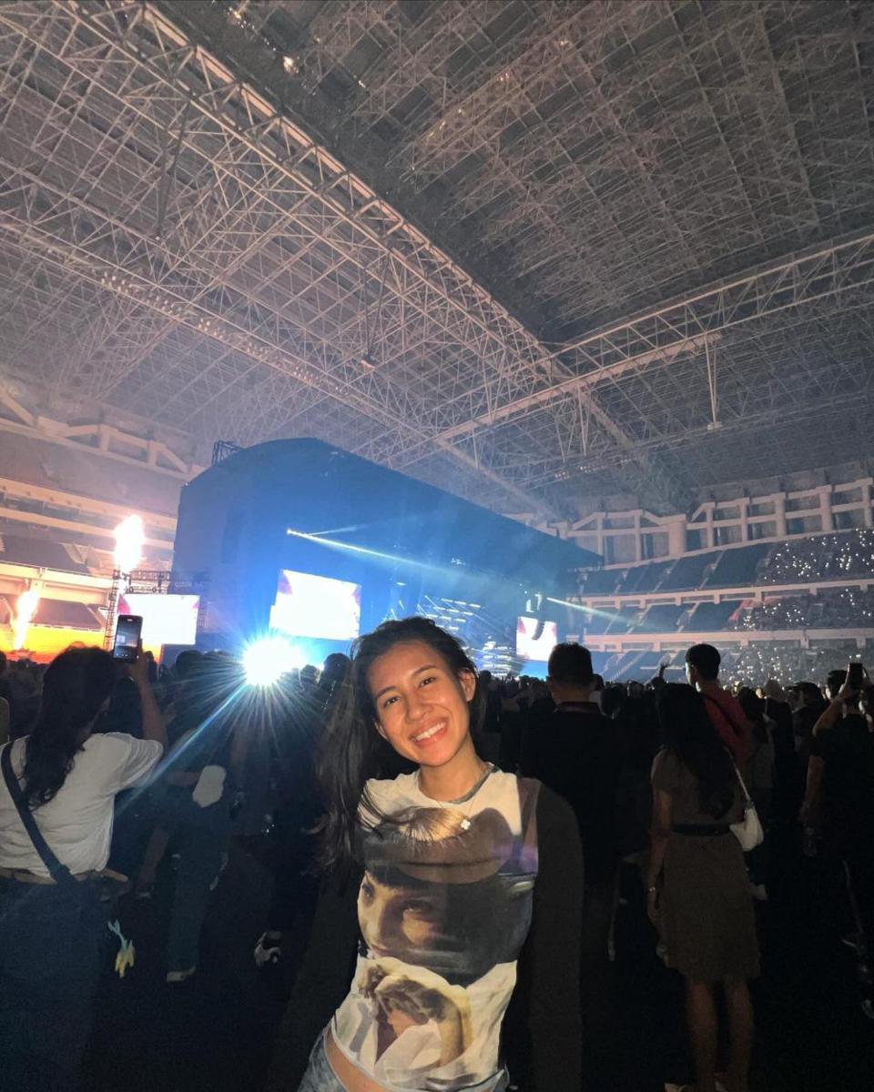 potret Shenina Cinnamon dan Angga Yunanda nonton konser Bruno Mars (instagram.com/shenacinnamon)