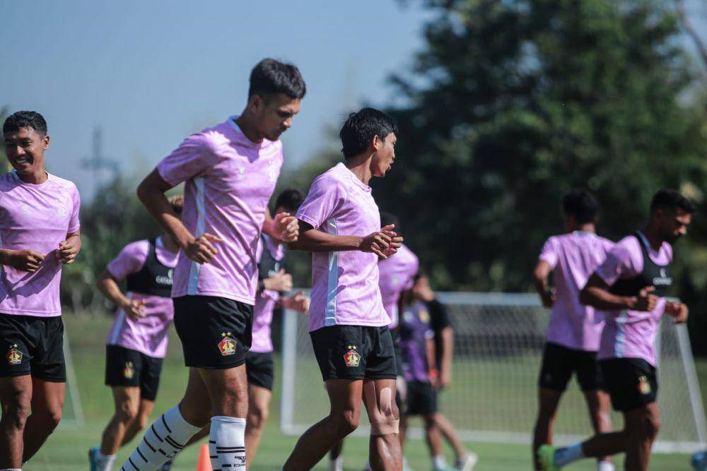 Pemain Persik Kediri saat berlatih. IDN Times/ istimewa