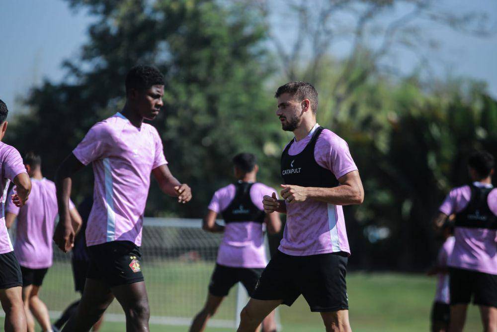 Pemain Persik Kediri saat berlatih. IDN Times/ istimewa