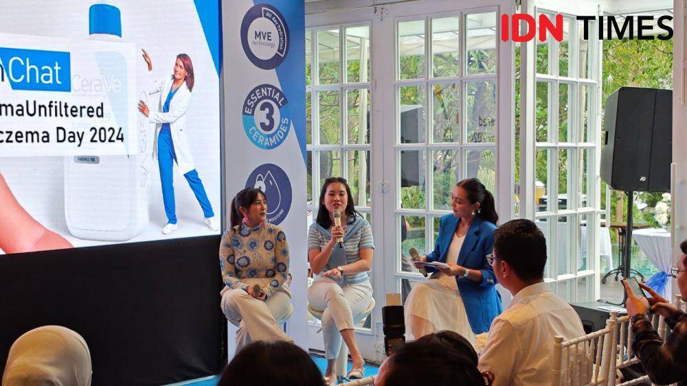 Suasana CeraVe Skin Chat World Atopic Eczema Day 2024 pada Jumat (13/9/2024) di Wyl's Kitchen, Jakarta Selatan. (IDN Times/Febriyanti Revitasari)