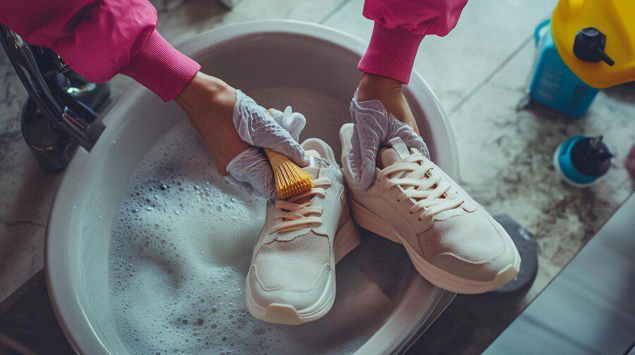 Ilustrasi cuci sepatu (freepik.com/Jovie Art)
