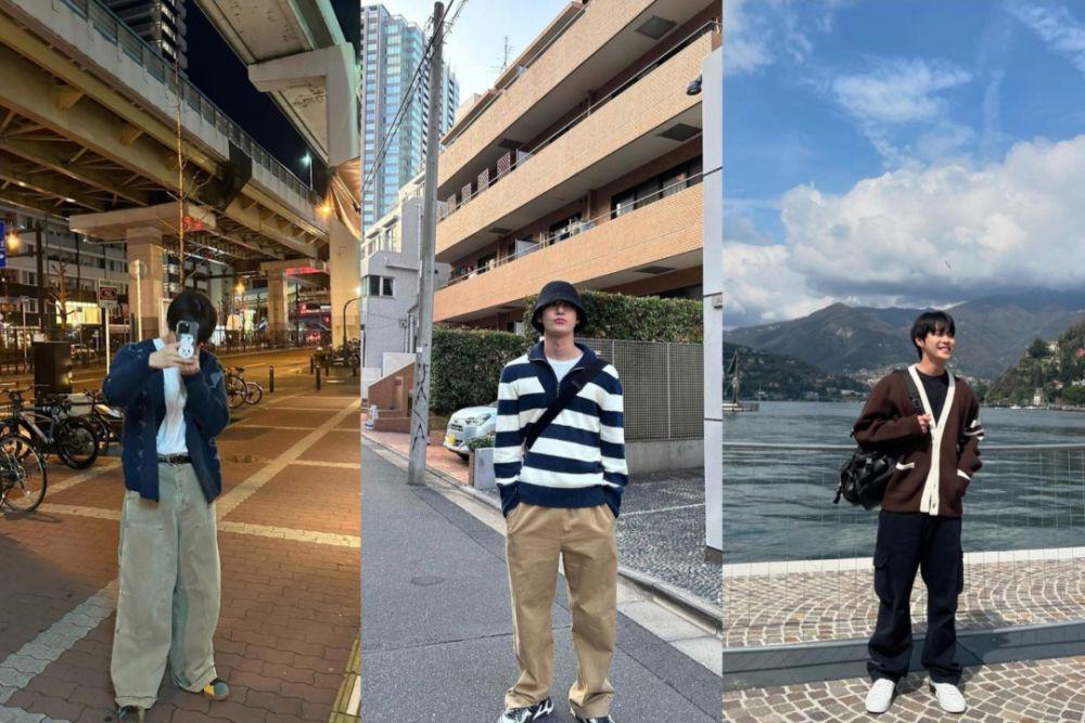 Gaya outfit traveling Doyoung NCT (instagram.com/do0_nct)