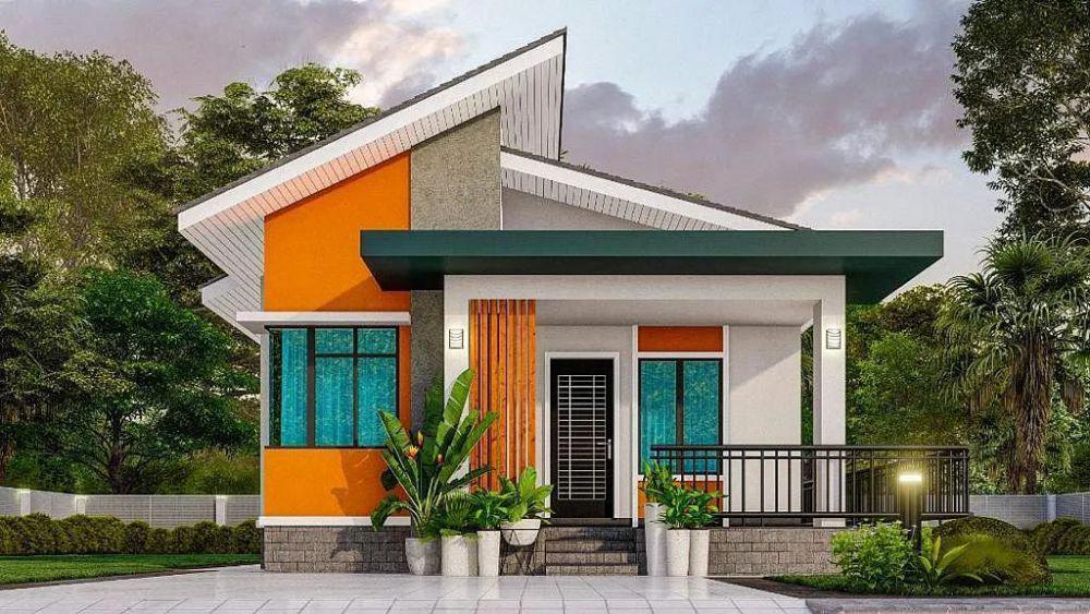 rumah atap miring satu sisi (facebook.com/SamsonMaxConstructionBinaRumahIdaman)