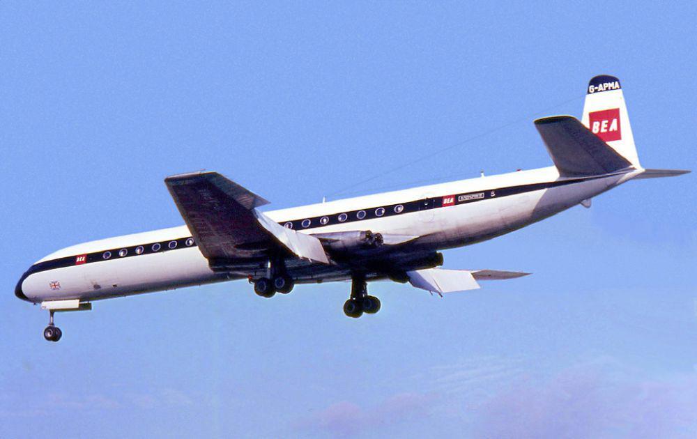 potret Comet 4B di Bandara Udara Berlin Tempelhof pada bulan Oktober 1968 (commons.wikimedia.org/Ralf Manteufel)
