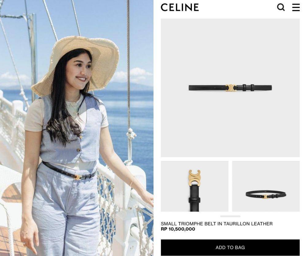 harga fashion item menantu Presiden Jokowi (Instagram.com/erinagudono | dok. Celine)