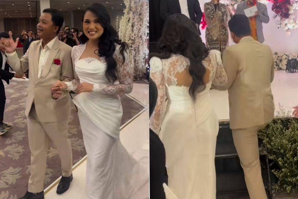 Gaya resepsi Dita Rizky Amalia (instagram.com/ivanfannyy)