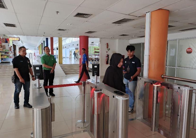 Peresmian boarding face recognition di stasiun Medan (dok. Istimewa)