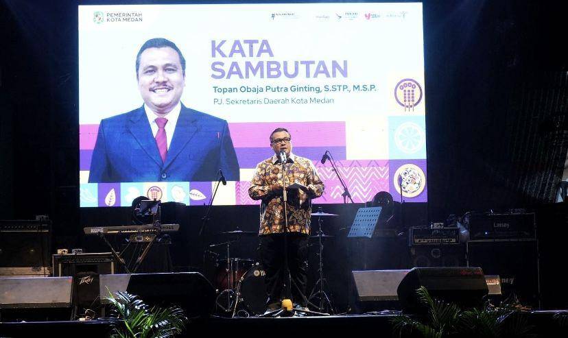 Suasana Medan Festival Kuliner di Lapangan Medan Medan (Dok. Diskominfo Medan)