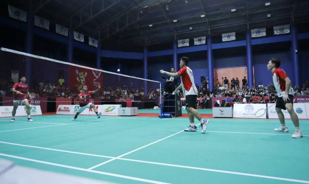 Pertandingan bulu tangkis PON 2024 (ponxxi-acehsumut.id)