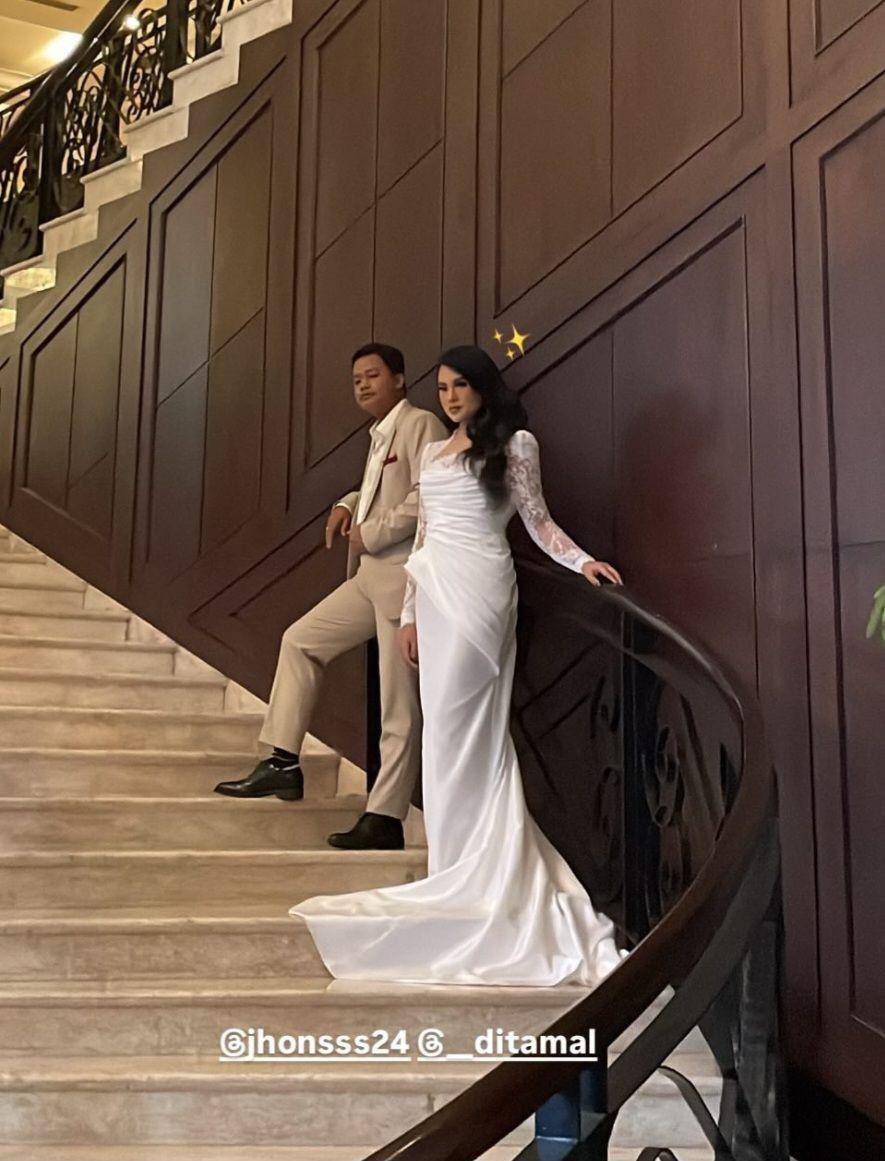 Gaya resepsi Dita Rizky Amalia (instagram.com/kedgarjuliano_)