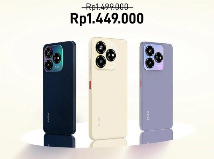 ilustrasi harga ZTE nubia V60 Design (instagram.com/ztemobileindonesia)