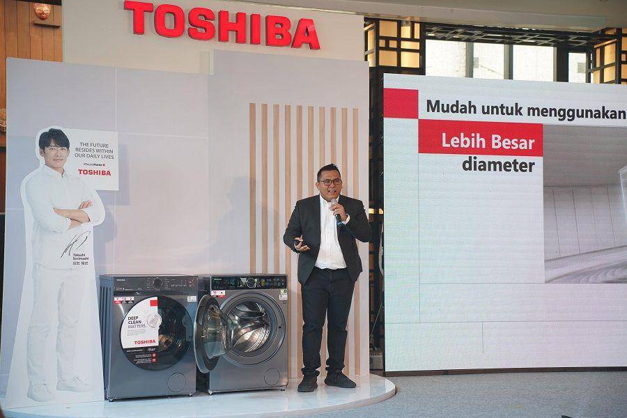 ilustrasi peluncuran mesin cuci Toshiba terbaru (dok. Toshiba)