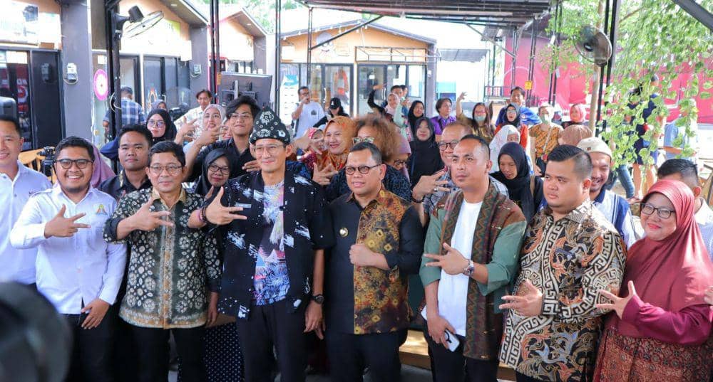Menparekraf Sandiaga Uno berkunjung ke Palembang (Dok. Kominfo Palembang)