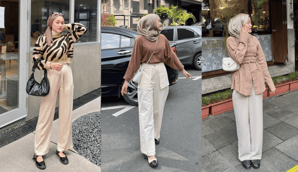 9 Ide Outfit Smart Casual ala Adinda Valda, Dominasi Brownie!