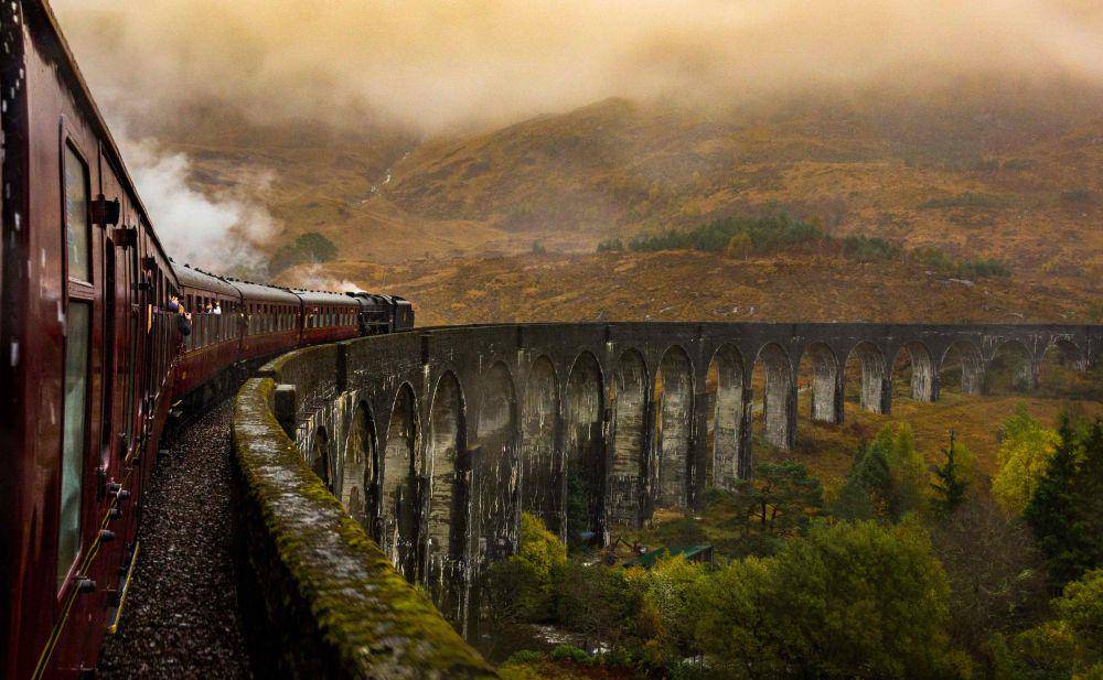 foto Kereta Uap Jacobite, Skotlandia (unsplash.com/woolyart)